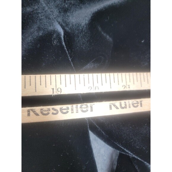 Hanky Panky Jacket Womens XL Black Velour Floral Applique Made USA bolero - Picture 7 of 9